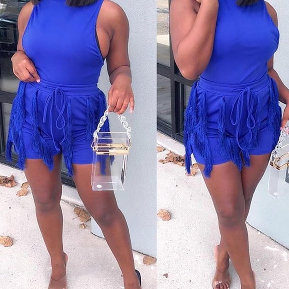 2 piece bodysuit/short set